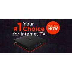 LOUiE Long TV Box Internet Smart TV ith Unlimited Channels (Black)